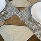 Geometrical print lunch mat (Set of 4)